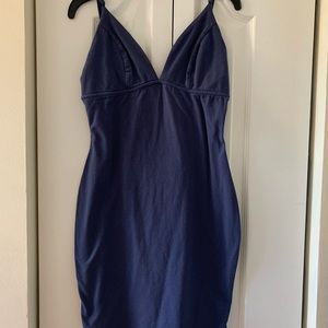blue mini dress